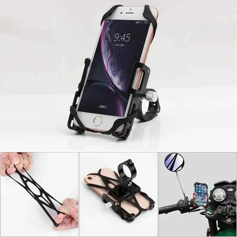 GUB P10 Bike Phone Holder Bracket Aluminum Alloy Motorcycle Bicycle Stand Mount Support Handlebar Clip for 55-100mm