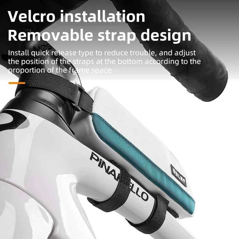 ESLNF Bicycle Top Tube Bag Portable Cycling Front Frame Triangle Bag Lightweight Bike Bag MTB Road Bike Accessories