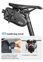 Tail Light for MTB/Road Bike ‌ IP66 Waterproof Smart with Auto Brake Sensing / Non-Smart Option LED Rear Lamp with RGB Light