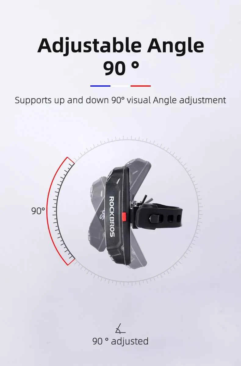 ROCKBROS Bike Tail Light Waterproof Seatpost Warning Bicycle Rear Light MTB Road LED Lamp Tailight USB Charging Cycling Light