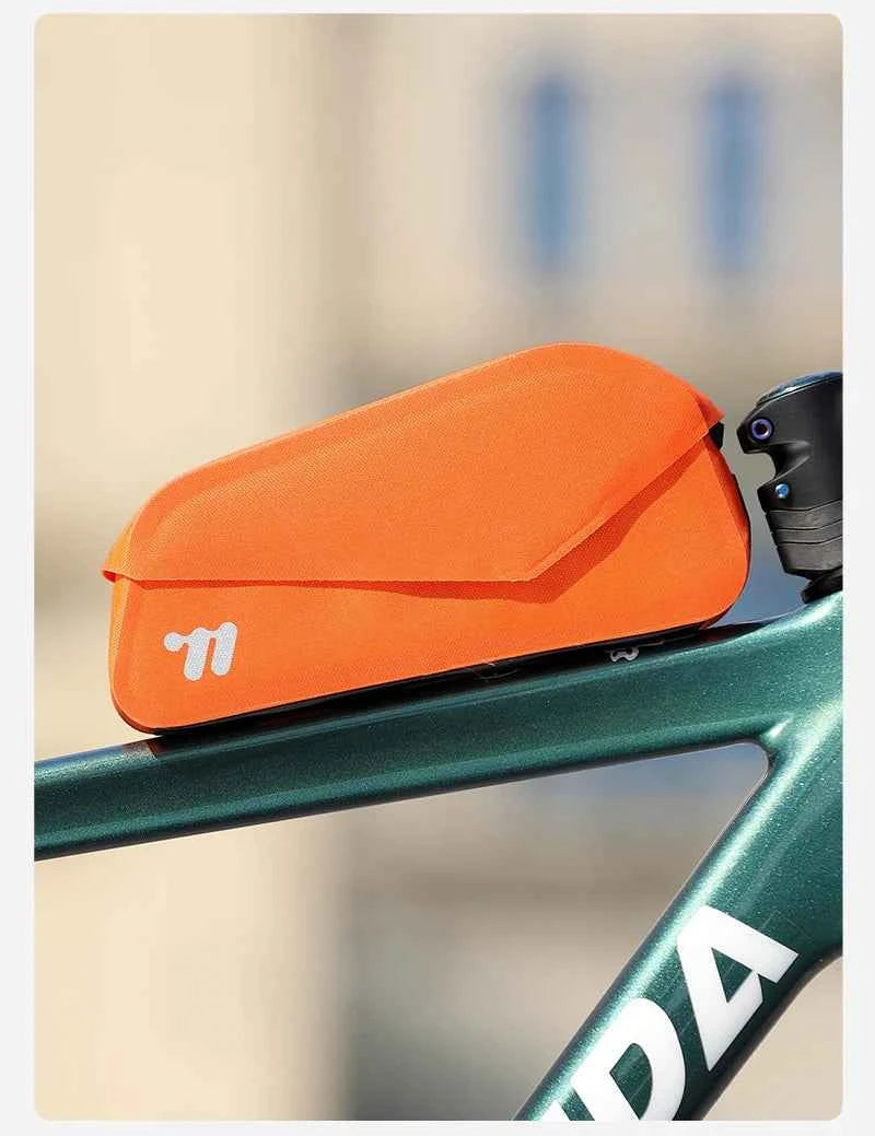 WEST BIKING Bicycle Magnetic Lid Top Tube Bag With Bolts Mounted & Straps MTB Road Bike Waterproof  Front Frame Structured Bag