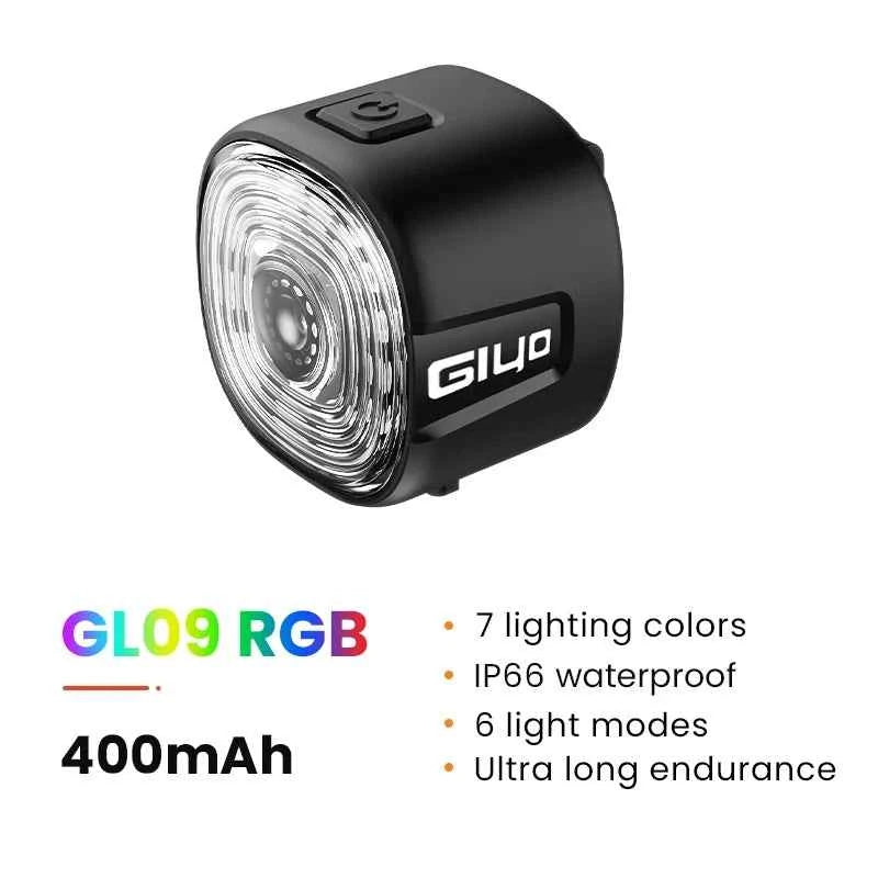 Tail Light for MTB/Road Bike ‌ IP66 Waterproof Smart with Auto Brake Sensing / Non-Smart Option LED Rear Lamp with RGB Light