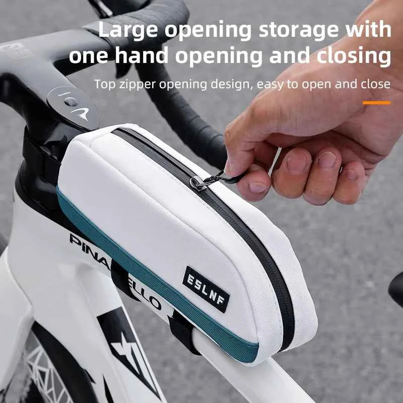 ESLNF Bicycle Top Tube Bag Portable Cycling Front Frame Triangle Bag Lightweight Bike Bag MTB Road Bike Accessories