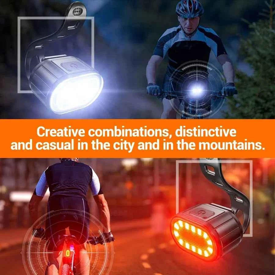 Heinast Bike Lighting Front and Rear Lights Bicycle Lamp Led Cycling Light Bike Flashlight for Bicycle Front Taillight Lantern