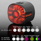 Tail Light for MTB/Road Bike ‌ IP66 Waterproof Smart with Auto Brake Sensing / Non-Smart Option LED Rear Lamp with RGB Light