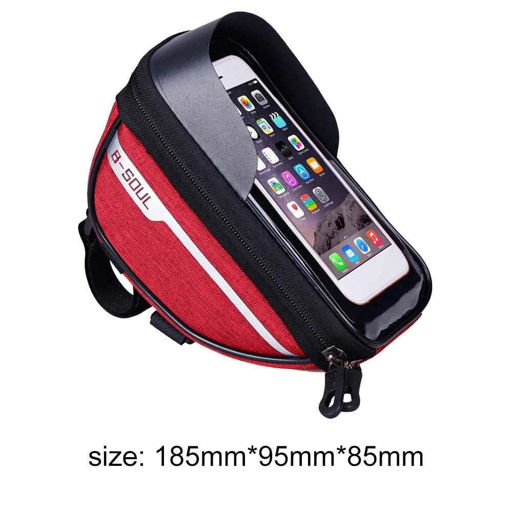 Bicycle Bag 1L Frame Front Top Tube Bike Bag Handlebar Mtb Touch Screen Cycling Bag Phone Holder Case Bicycle Accessories