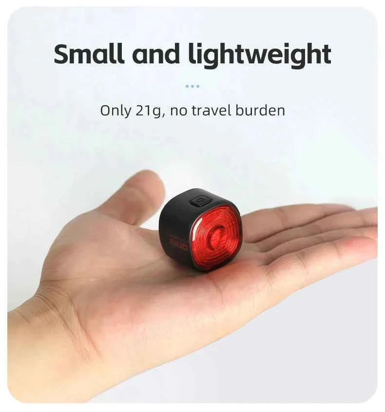 Tail Light for MTB/Road Bike ‌ IP66 Waterproof Smart with Auto Brake Sensing / Non-Smart Option LED Rear Lamp with RGB Light