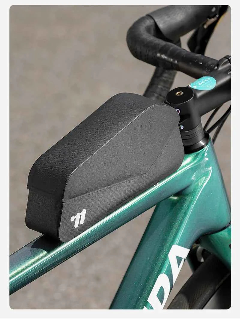 WEST BIKING Bicycle Magnetic Lid Top Tube Bag With Bolts Mounted & Straps MTB Road Bike Waterproof  Front Frame Structured Bag