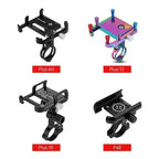 GUB P10 Bike Phone Holder Bracket Aluminum Alloy Motorcycle Bicycle Stand Mount Support Handlebar Clip for 55-100mm