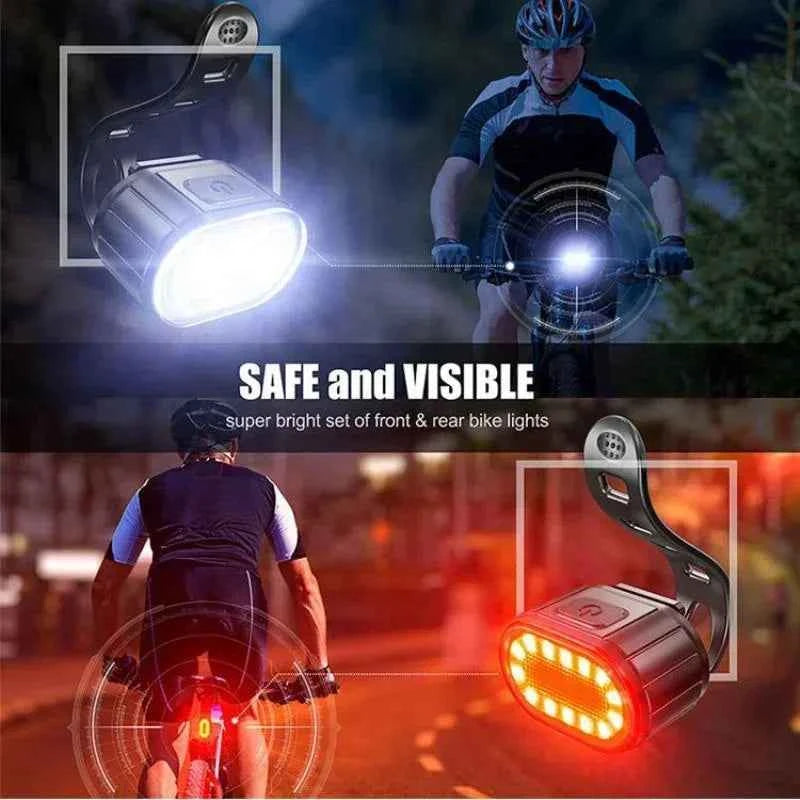 Heinast Bike Lighting Front and Rear Lights Bicycle Lamp Led Cycling Light Bike Flashlight for Bicycle Front Taillight Lantern