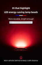 ROCKBROS Bike Tail Light Waterproof Seatpost Warning Bicycle Rear Light MTB Road LED Lamp Tailight USB Charging Cycling Light