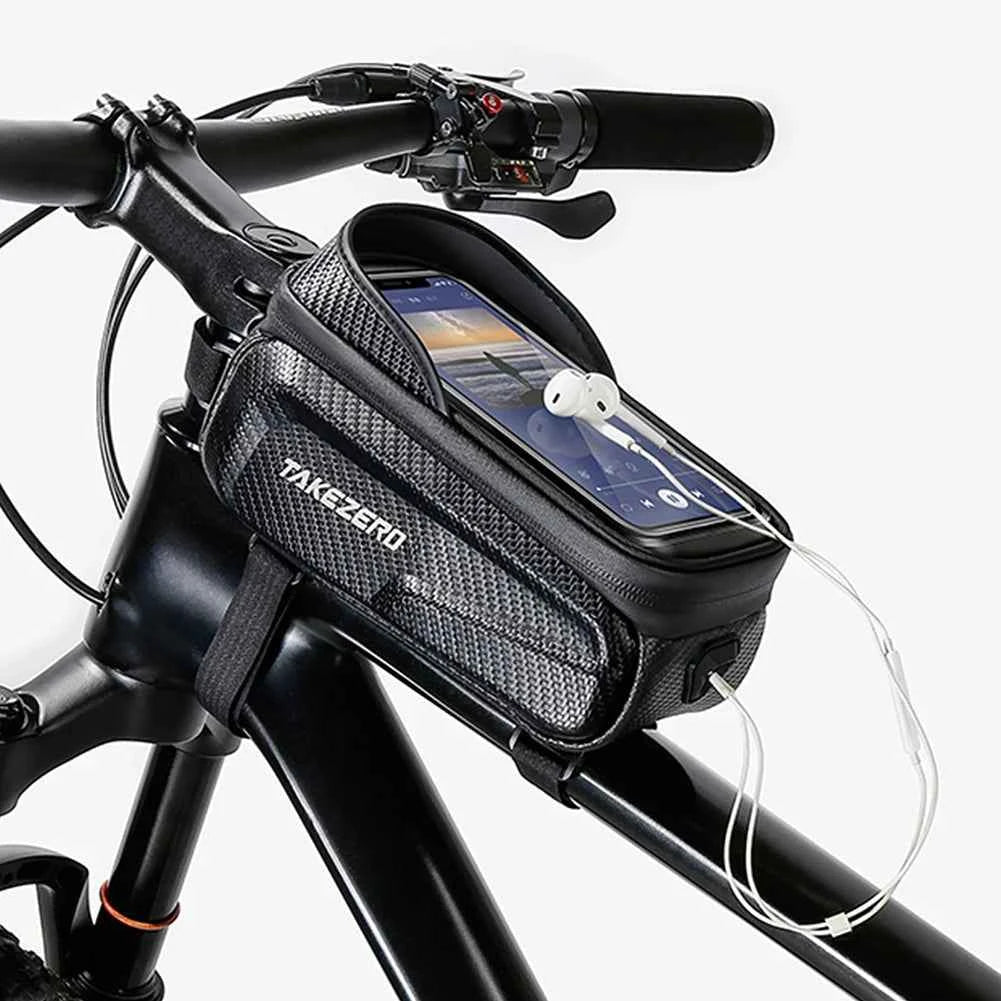 Bicycle Bag 1L Frame Front Top Tube Bike Bag Handlebar Mtb Touch Screen Cycling Bag Phone Holder Case Bicycle Accessories