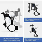 GUB P10 Bike Phone Holder Bracket Aluminum Alloy Motorcycle Bicycle Stand Mount Support Handlebar Clip for 55-100mm