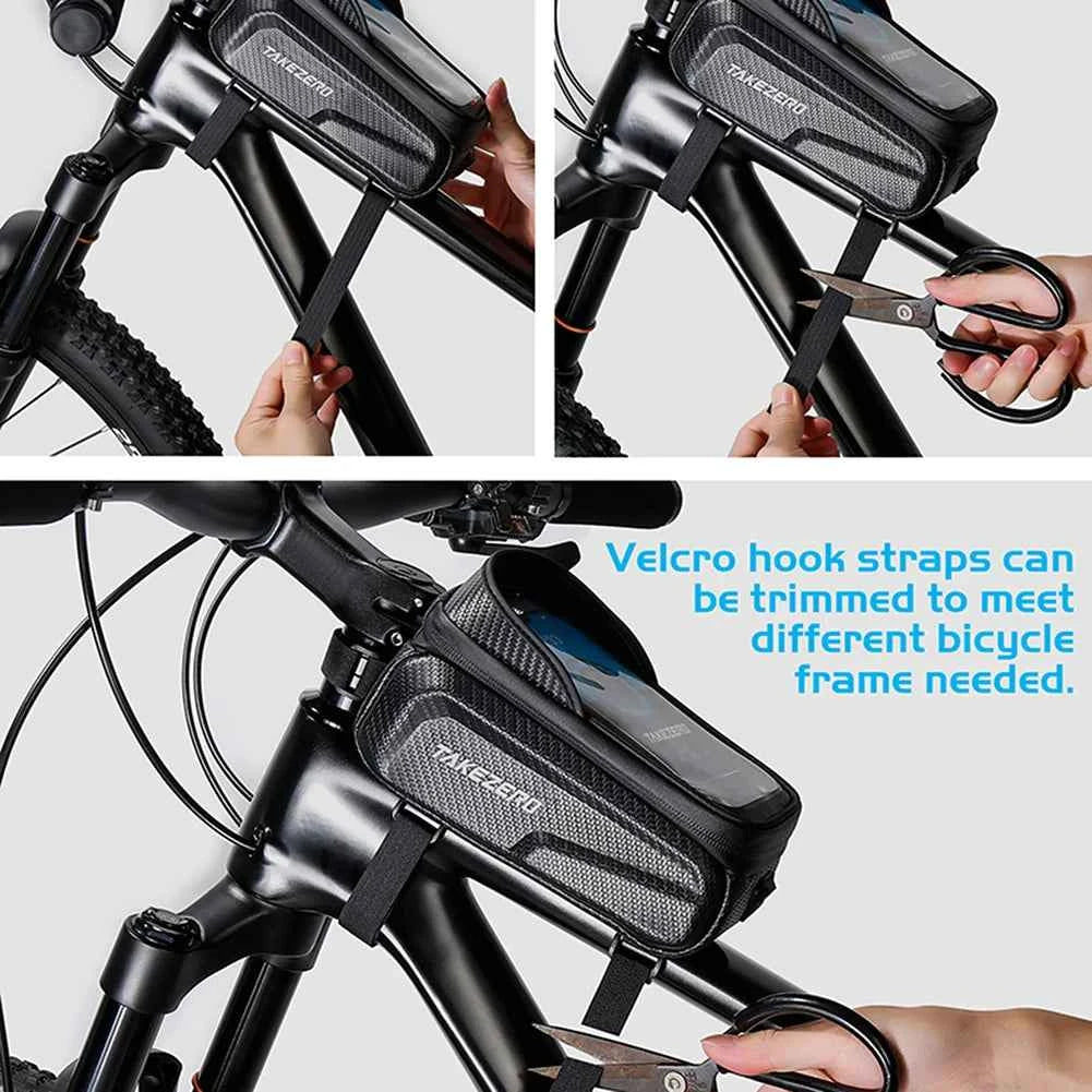 Bicycle Bag 1L Frame Front Top Tube Bike Bag Handlebar Mtb Touch Screen Cycling Bag Phone Holder Case Bicycle Accessories