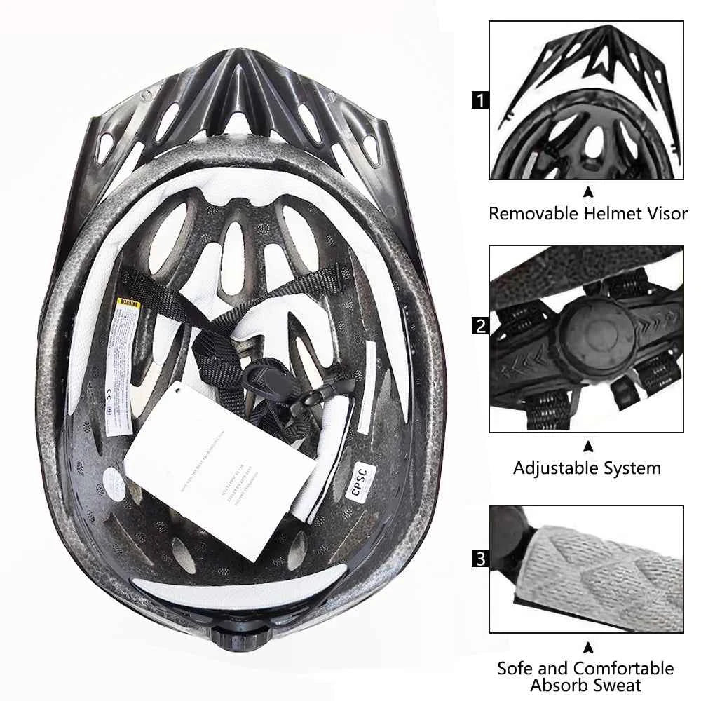 PMT New Cycling Helmet Comfort Lining Lightweight Hollow Riding Safety Head Protection Bicycle MTB Helmets Men Women Bike Helmet