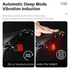 WEST BIKING Bicycle Rear Light Brake Sensing Digital Power Display Auto Start/Stop Long Endurance Taillight Cycling Accessories