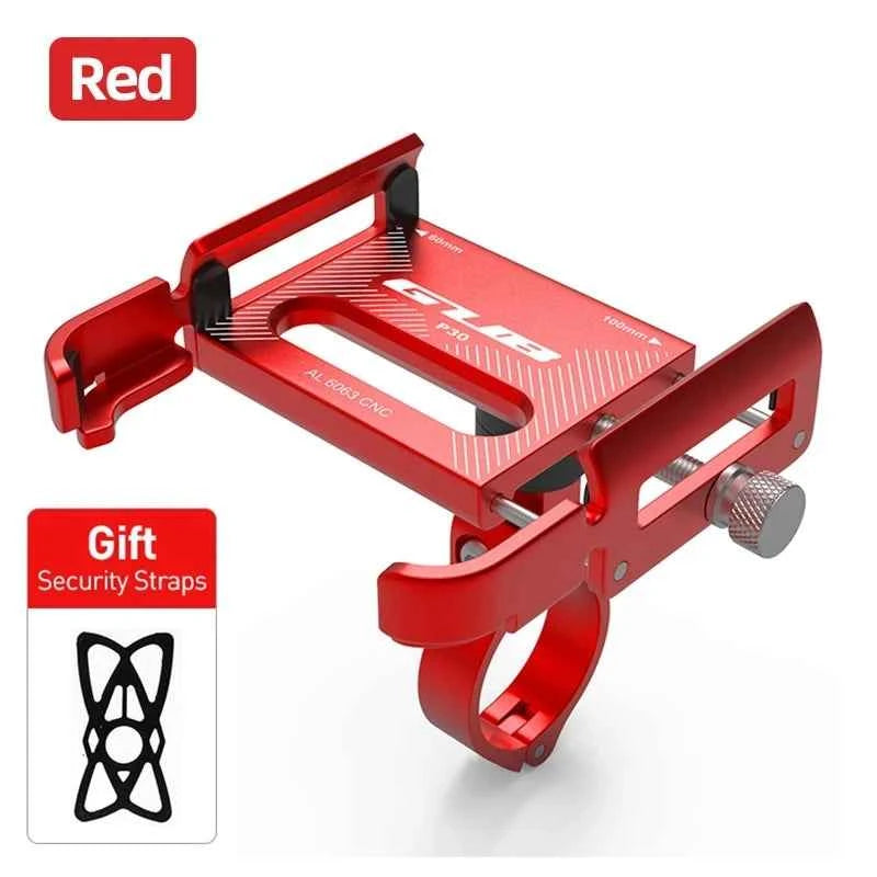 GUB P10 Bike Phone Holder Bracket Aluminum Alloy Motorcycle Bicycle Stand Mount Support Handlebar Clip for 55-100mm