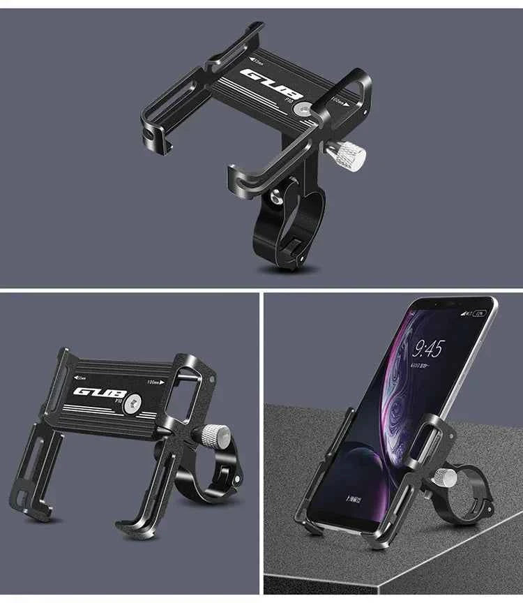 GUB P10 Bike Phone Holder Bracket Aluminum Alloy Motorcycle Bicycle Stand Mount Support Handlebar Clip for 55-100mm