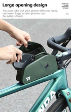 WEST BIKING Bicycle Magnetic Lid Top Tube Bag With Bolts Mounted & Straps MTB Road Bike Waterproof  Front Frame Structured Bag