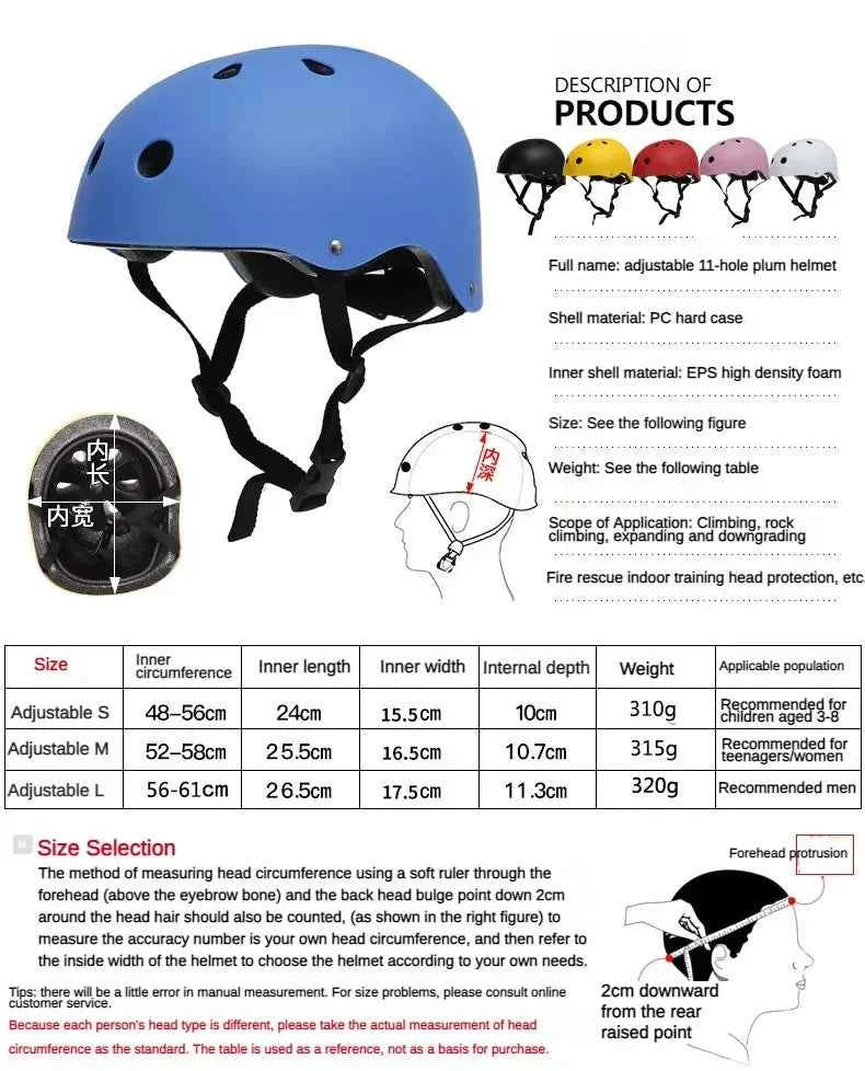 Ventilation Helmet Adult Children Outdoor Impact Resistance for Bicycle Cycling Rock Climbing Skateboarding Roller Skating
