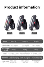 ROCKBROS Bike Tail Light Waterproof Seatpost Warning Bicycle Rear Light MTB Road LED Lamp Tailight USB Charging Cycling Light