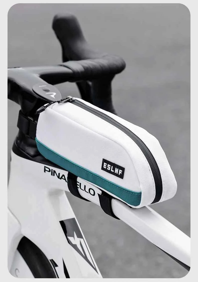 ESLNF Bicycle Top Tube Bag Portable Cycling Front Frame Triangle Bag Lightweight Bike Bag MTB Road Bike Accessories