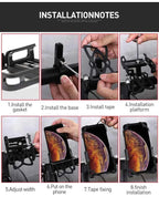 GUB P10 Bike Phone Holder Bracket Aluminum Alloy Motorcycle Bicycle Stand Mount Support Handlebar Clip for 55-100mm