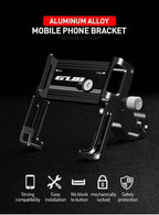 GUB P10 Bike Phone Holder Bracket Aluminum Alloy Motorcycle Bicycle Stand Mount Support Handlebar Clip for 55-100mm
