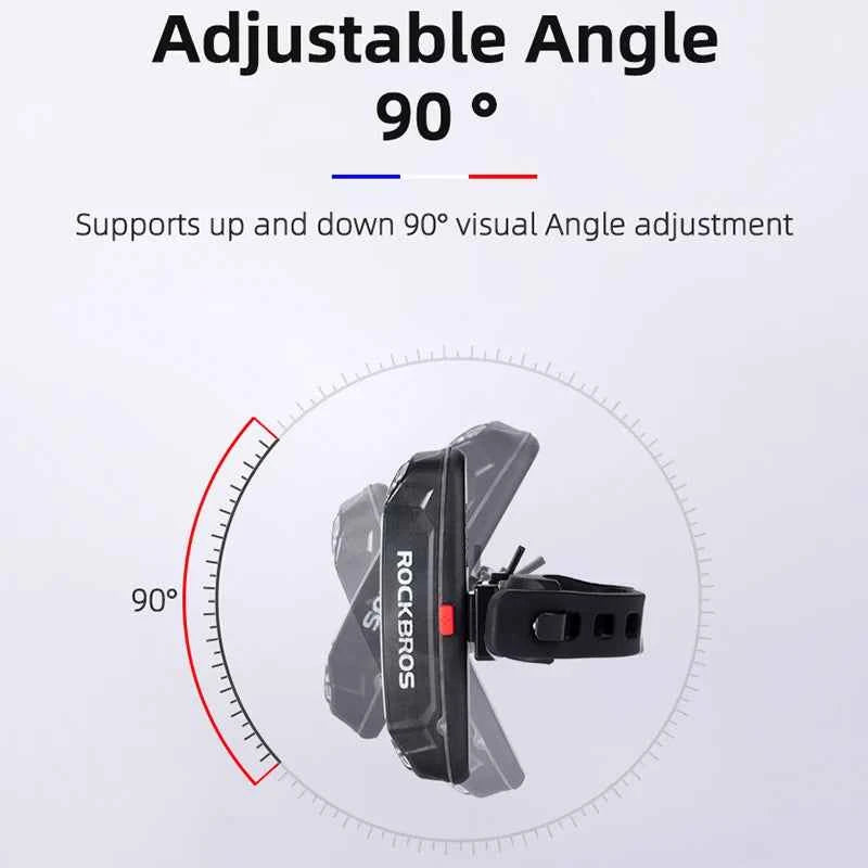 ROCKBROS Bike Tail Light Waterproof Seatpost Warning Bicycle Rear Light MTB Road LED Lamp Tailight USB Charging Cycling Light