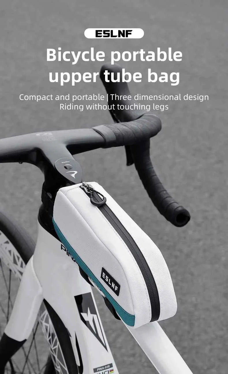 ESLNF Bicycle Top Tube Bag Portable Cycling Front Frame Triangle Bag Lightweight Bike Bag MTB Road Bike Accessories
