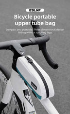 ESLNF Bicycle Top Tube Bag Portable Cycling Front Frame Triangle Bag Lightweight Bike Bag MTB Road Bike Accessories
