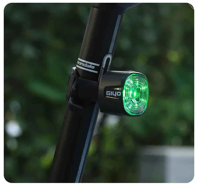 Tail Light for MTB/Road Bike ‌ IP66 Waterproof Smart with Auto Brake Sensing / Non-Smart Option LED Rear Lamp with RGB Light