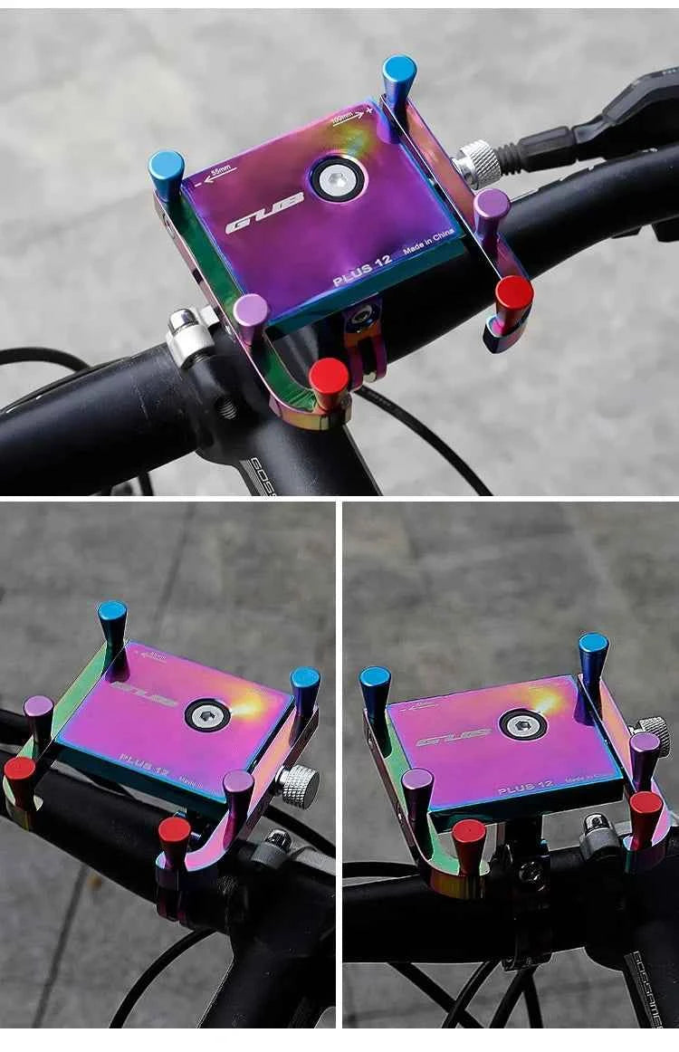 GUB P10 Bike Phone Holder Bracket Aluminum Alloy Motorcycle Bicycle Stand Mount Support Handlebar Clip for 55-100mm