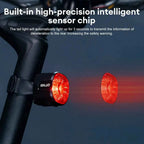 GlYO Bicycle Tail Light - Smart with Auto Brake Sensing / Non-Smart Option - IP66 Waterproof USB Rechargeable for MTB/Road Bike