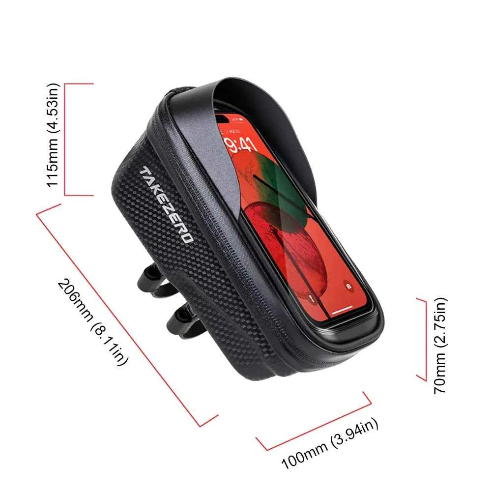 1L Bike Bag Bicycle Front Cell Mobile Phone Case Holder with Touchscreen Top Tube Cycling Bag Reflective MTB Bike Accessories
