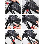1L Bike Bag Bicycle Front Cell Mobile Phone Case Holder with Touchscreen Top Tube Cycling Bag Reflective MTB Bike Accessories