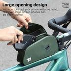 WEST BIKING Bicycle Magnetic Lid Top Tube Bag With Bolts Mounted & Straps MTB Road Bike Waterproof  Front Frame Structured Bag