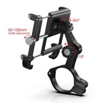 GUB P10 Bike Phone Holder Bracket Aluminum Alloy Motorcycle Bicycle Stand Mount Support Handlebar Clip for 55-100mm