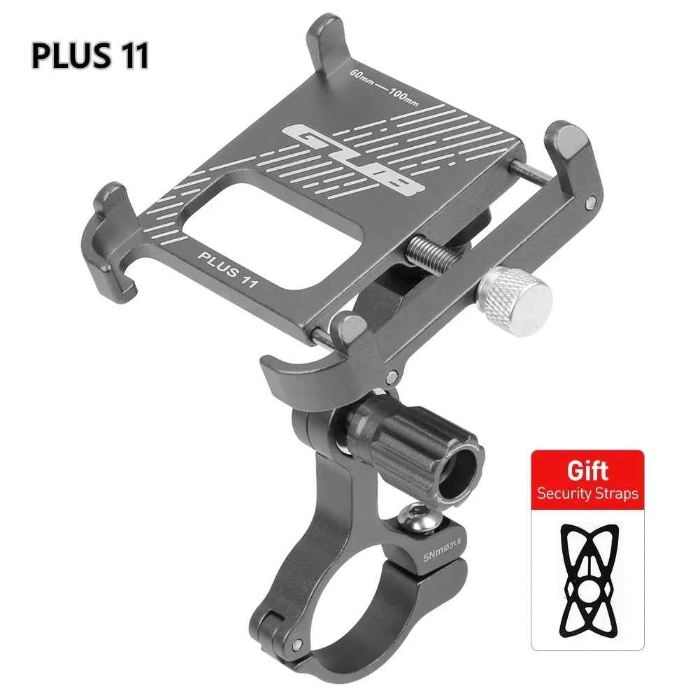 GUB P10 Bike Phone Holder Bracket Aluminum Alloy Motorcycle Bicycle Stand Mount Support Handlebar Clip for 55-100mm