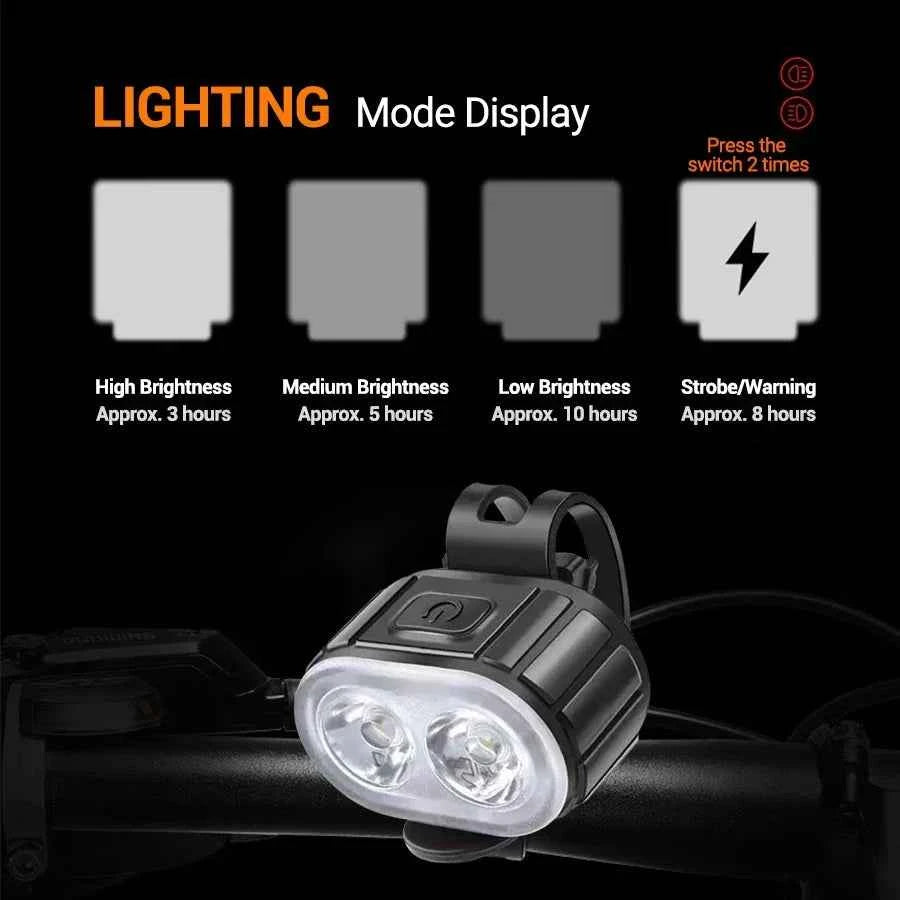 Heinast Bike Lighting Front and Rear Lights Bicycle Lamp Led Cycling Light Bike Flashlight for Bicycle Front Taillight Lantern