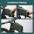 WEST BIKING Bicycle Magnetic Lid Top Tube Bag With Bolts Mounted & Straps MTB Road Bike Waterproof  Front Frame Structured Bag