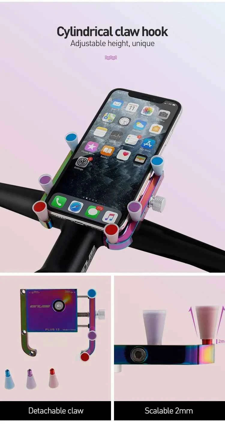 GUB P10 Bike Phone Holder Bracket Aluminum Alloy Motorcycle Bicycle Stand Mount Support Handlebar Clip for 55-100mm