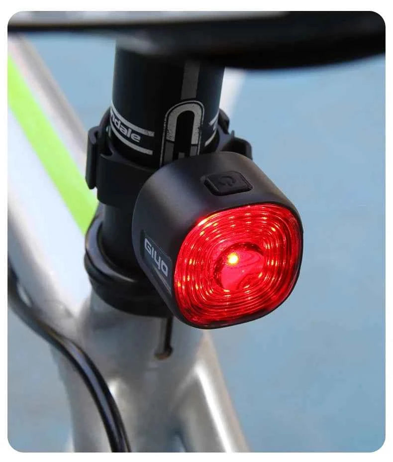 Tail Light for MTB/Road Bike ‌ IP66 Waterproof Smart with Auto Brake Sensing / Non-Smart Option LED Rear Lamp with RGB Light