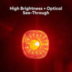 GlYO Bicycle Tail Light - Smart with Auto Brake Sensing / Non-Smart Option - IP66 Waterproof USB Rechargeable for MTB/Road Bike