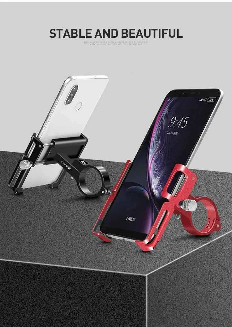 GUB P10 Bike Phone Holder Bracket Aluminum Alloy Motorcycle Bicycle Stand Mount Support Handlebar Clip for 55-100mm