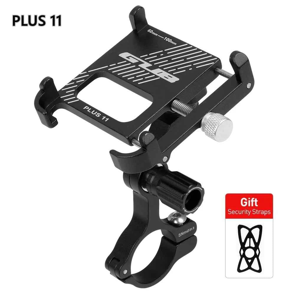 GUB P10 Bike Phone Holder Bracket Aluminum Alloy Motorcycle Bicycle Stand Mount Support Handlebar Clip for 55-100mm