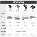 GUB P10 Bike Phone Holder Bracket Aluminum Alloy Motorcycle Bicycle Stand Mount Support Handlebar Clip for 55-100mm