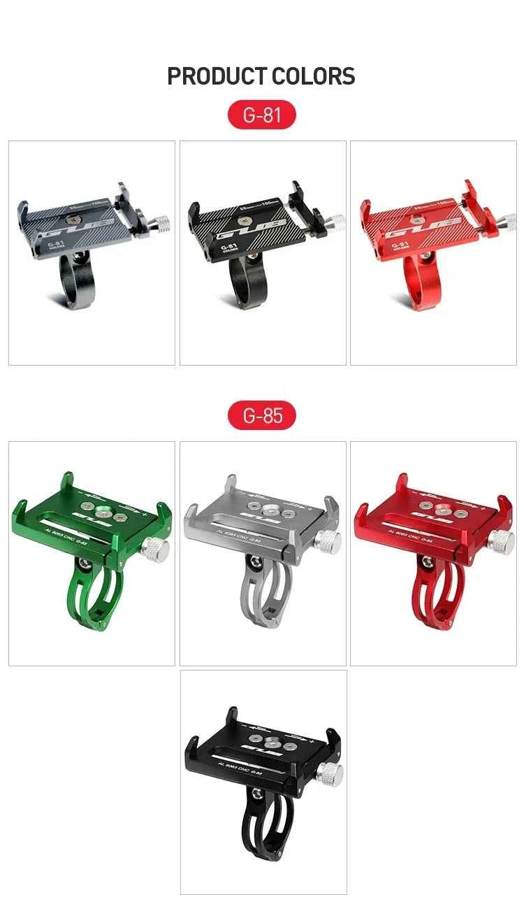 GUB P10 Bike Phone Holder Bracket Aluminum Alloy Motorcycle Bicycle Stand Mount Support Handlebar Clip for 55-100mm