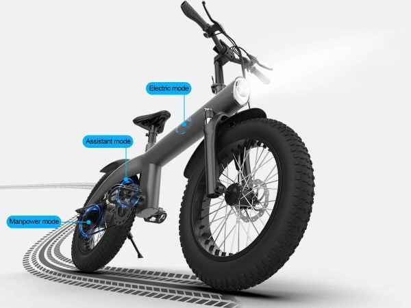 Q3 Electric Fat Tire Bike - 20 Inch Fat Tire Electric Bike by iXuFast