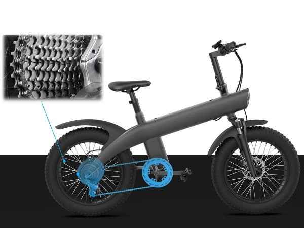 Q3 Electric Fat Tire Bike - 20 Inch Fat Tire Electric Bike by iXuFast
